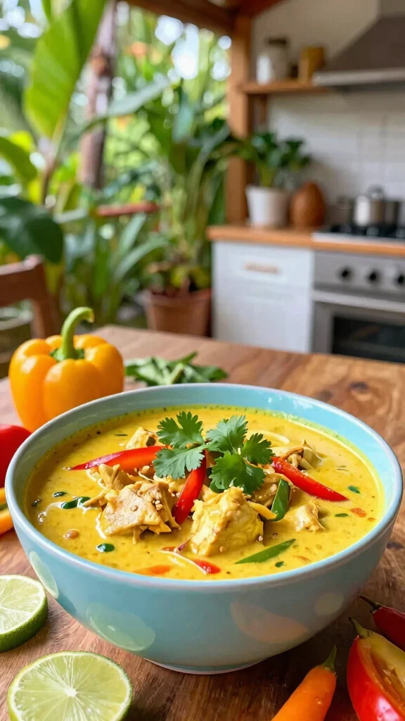 17 Creamy & Comforting Chicken Soup Recipes for Weight Loss - 3. Coconut Curry Chicken Soup 1
