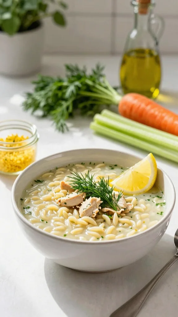 17 Creamy & Comforting Chicken Soup Recipes for Weight Loss - 4. Lemon Chicken Orzo Soup 1