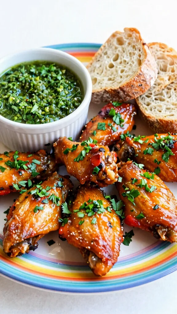 17 Crispy Chicken Wings Recipes You Must Try - 11. Chimichurri Wings 1