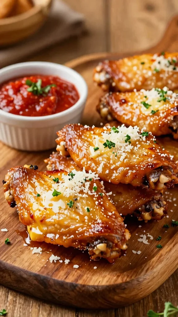 17 Crispy Chicken Wings Recipes You Must Try - 8. Garlic Parmesan Wings 1