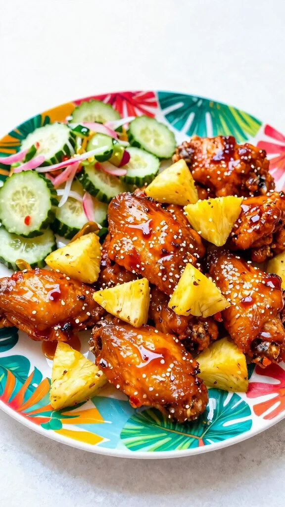 17 Crispy Chicken Wings Recipes You Must Try - 9. Sweet and Spicy Pineapple Wings 1