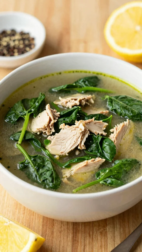 17 Delicious Chicken Soup Recipes for Cozy Days - 10. Chicken and Spinach Soup 1