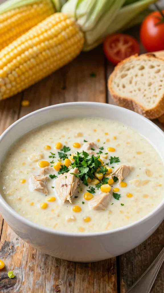 17 Delicious Chicken Soup Recipes for Cozy Days - 13. Chicken and Corn Chowder 1