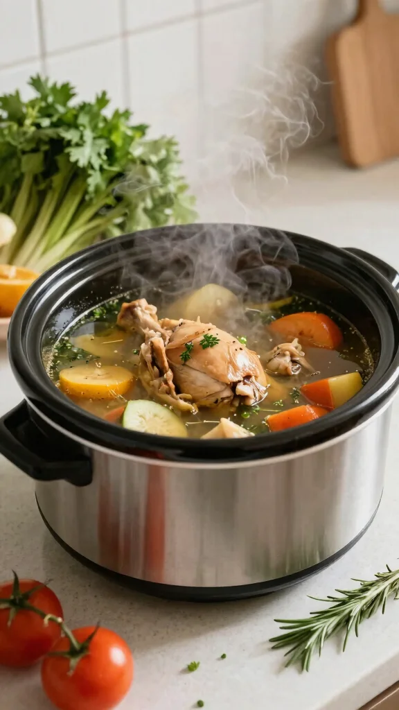 17 Delicious Chicken Soup Recipes for Cozy Days - 14. Slow Cooker Chicken Soup 1
