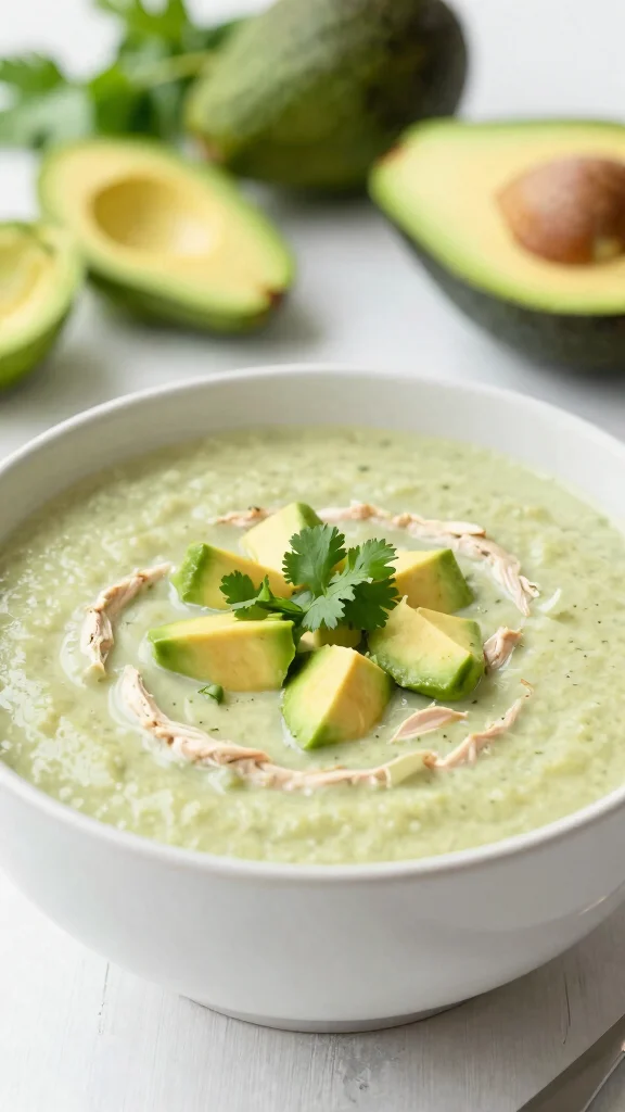 17 Delicious Chicken Soup Recipes for Cozy Days - 16. Chicken Avocado Soup 1