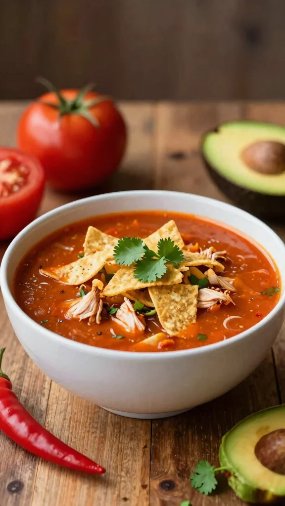 17 Delicious Chicken Soup Recipes for Cozy Days - 3. Spicy Chicken Tortilla Soup 1