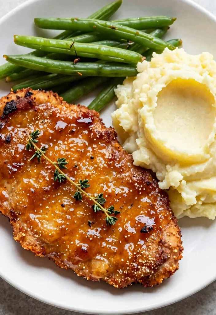 17 Different Pork Chop Air Fryer Recipes: Cooking Methods for Healthy Eating - 8. Mustard Glazed Air Fryer Pork Chops 1
