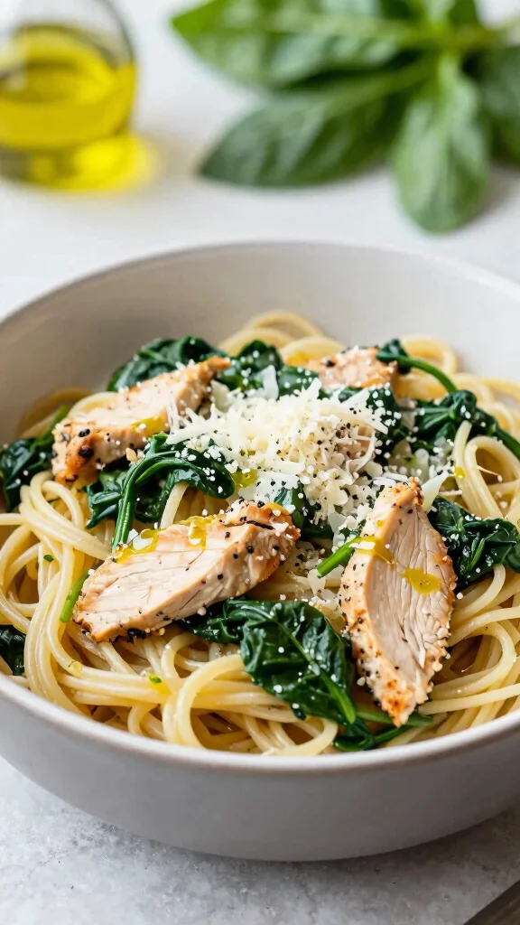 17 Kid-Friendly Chicken Recipes That Always Win - 10. Chicken and Spinach Pasta 1