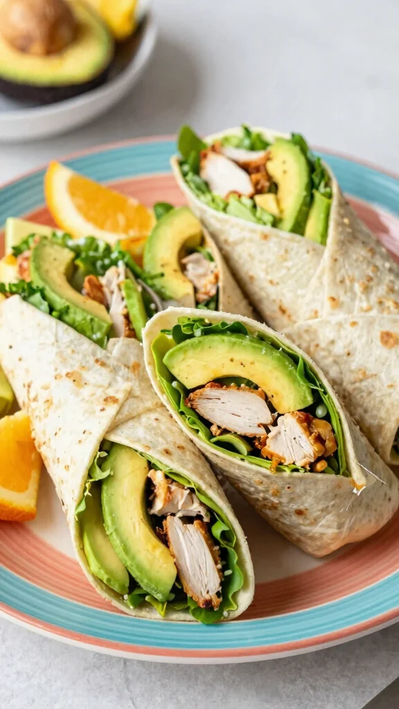 17 Kid-Friendly Chicken Recipes That Always Win - 13. Chicken and Avocado Wraps 1