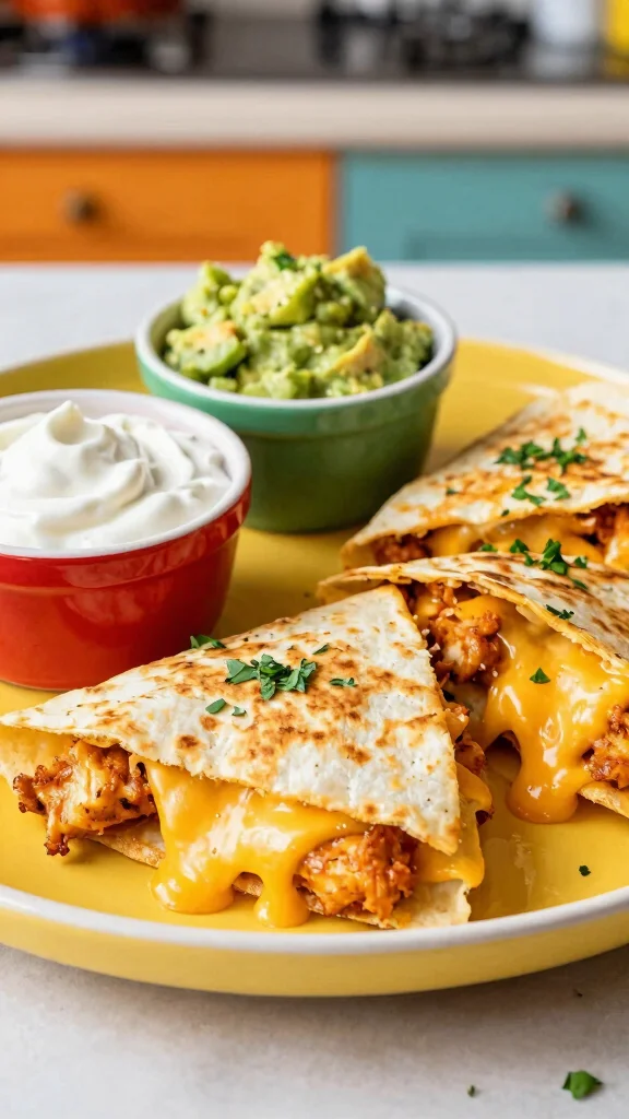 17 Kid-Friendly Chicken Recipes That Always Win - 3. Cheesy Chicken Quesadillas 1