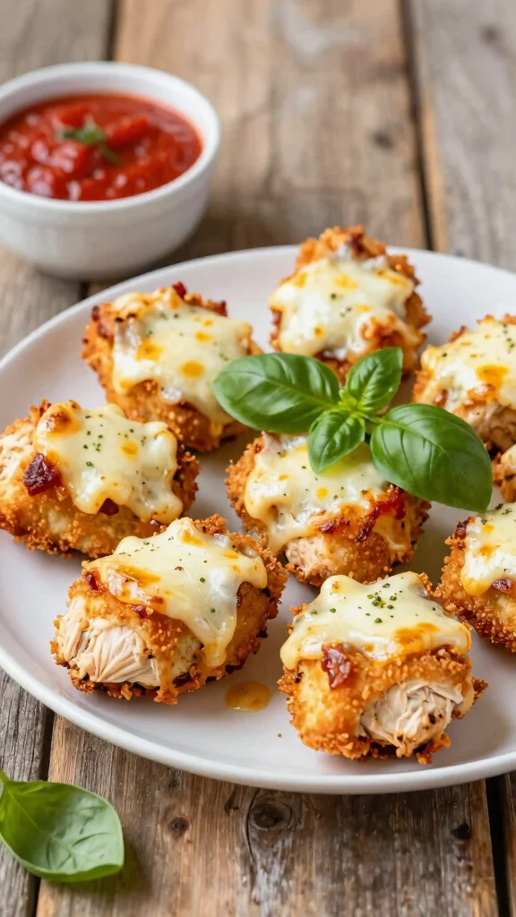 17 Kid-Friendly Chicken Recipes That Always Win - 5. Chicken Parmesan Bites 1