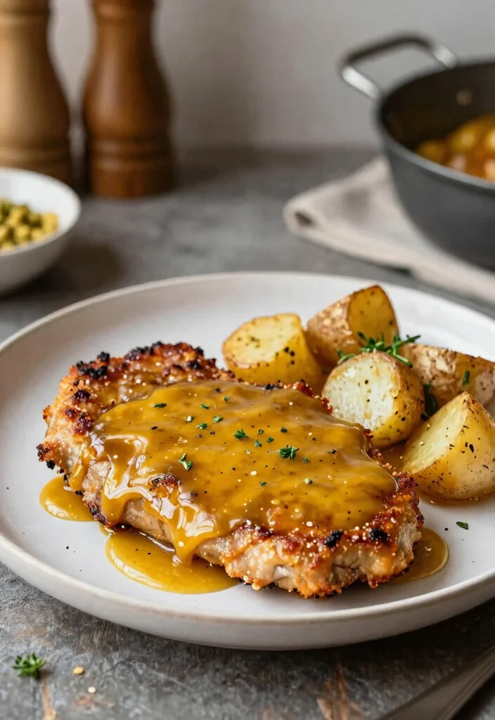 17 Simple Smothered Pork Chops Crock Pot: Creamy Slow Cooker Comfort Food - 11. Honey Mustard Smothered Pork Chops 1