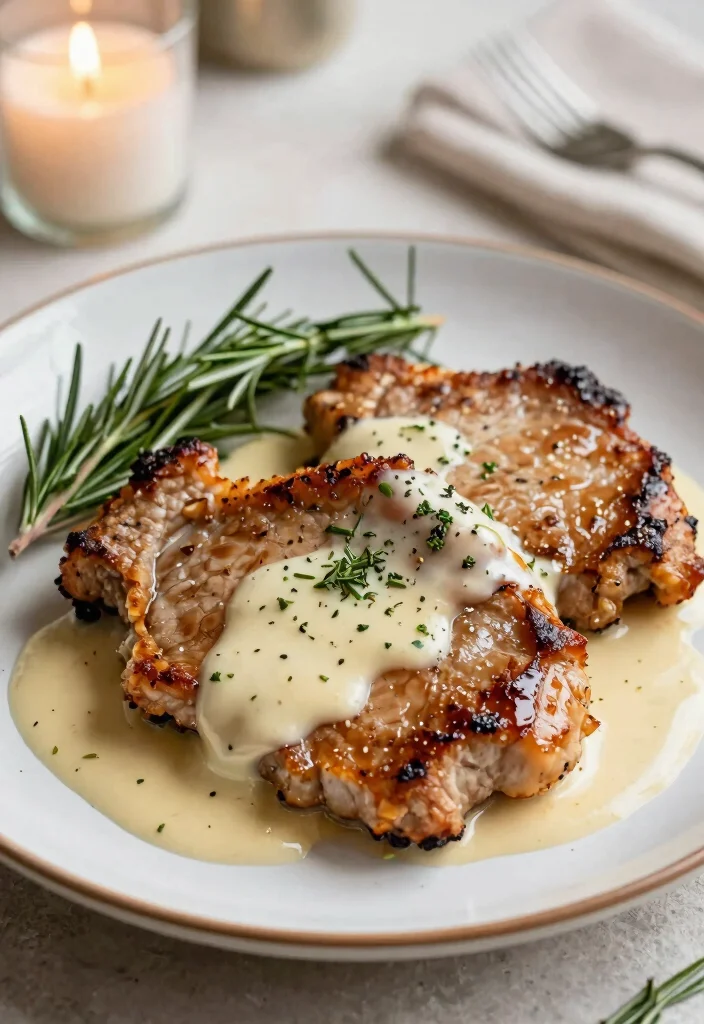 17 Simple Smothered Pork Chops Crock Pot: Creamy Slow Cooker Comfort Food - 6. Garlic and Herb Smothered Pork Chops 1