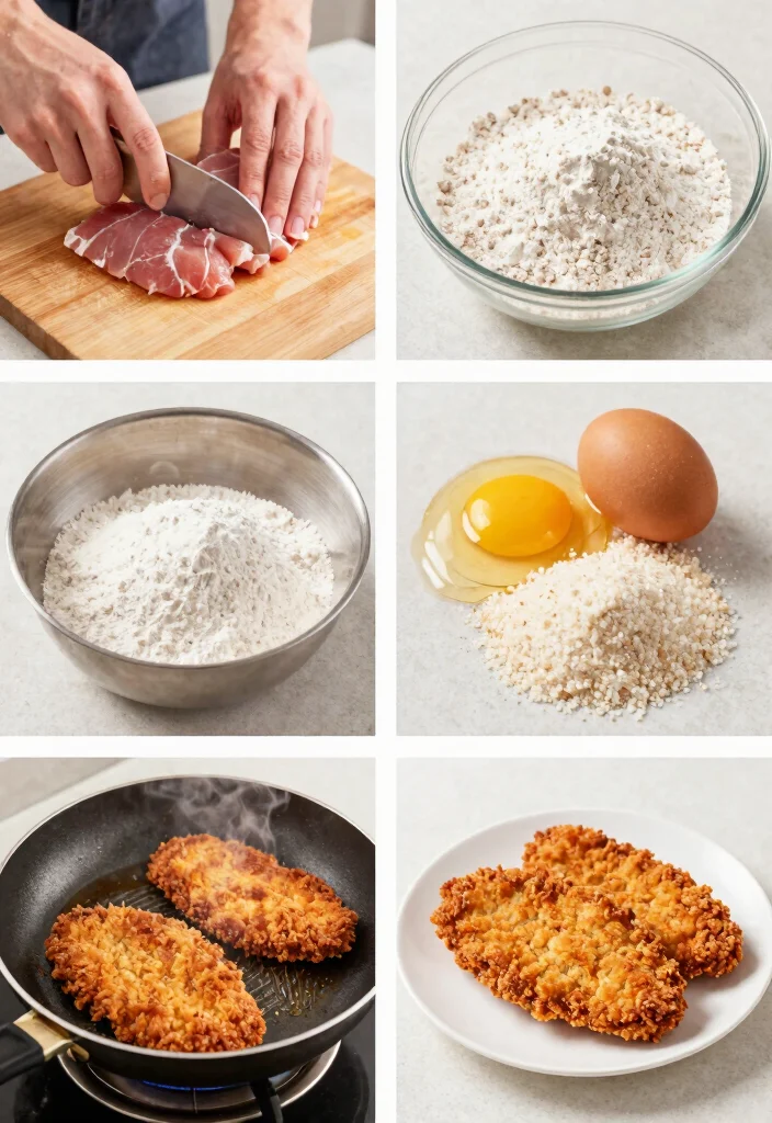 17-Star Pork Schnitzel with Dijon Gravy: European-Inspired Recipe - 6. Step-by-Step Instructions for Pork Schnitzel 1