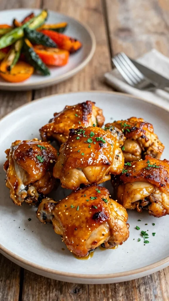 17 Sweet and Savory Chicken Recipes to Impress Guests - 4. Maple Mustard Chicken Thighs 1