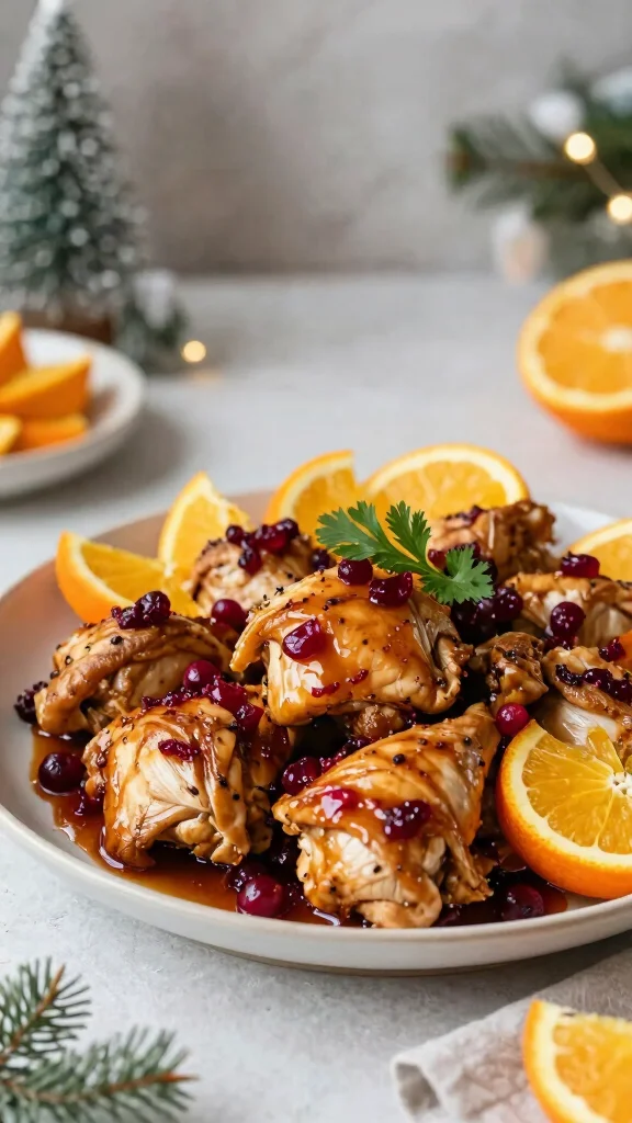 17 Sweet and Savory Chicken Recipes to Impress Guests - 8. Cranberry Orange Chicken 1