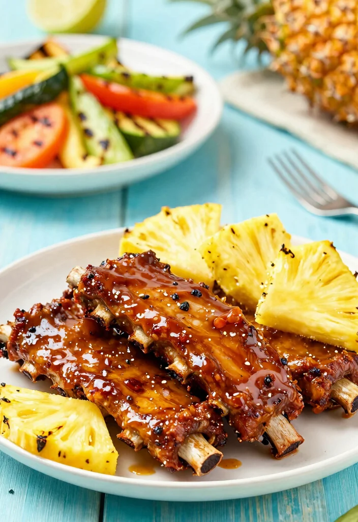 17 Tender Pork Ribs in the Oven: Falling Off the Bone - 15. Sweet and Spicy Pineapple Ribs 1