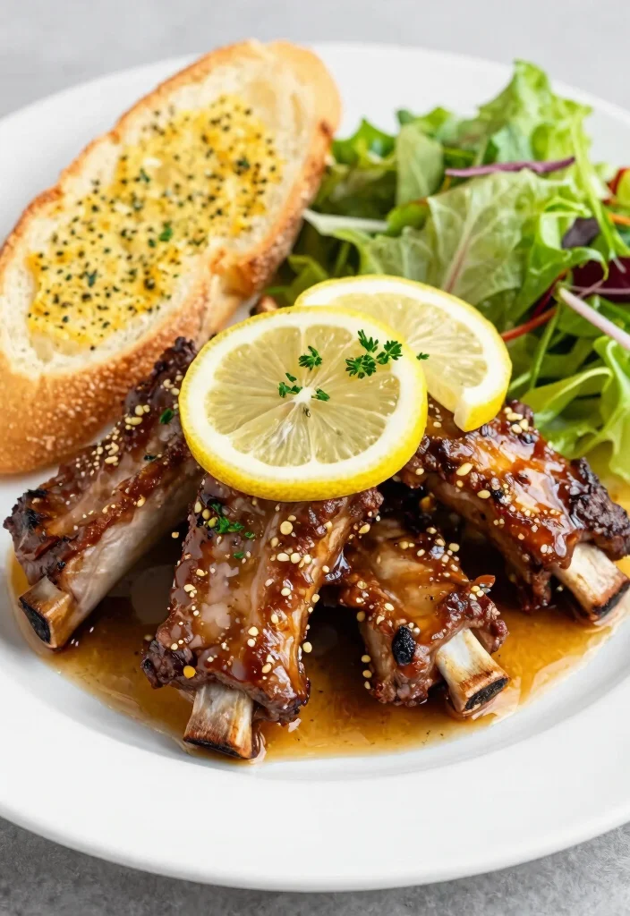 17 Tender Pork Ribs in the Oven: Falling Off the Bone - 16. Garlic Butter Lemon Ribs 1