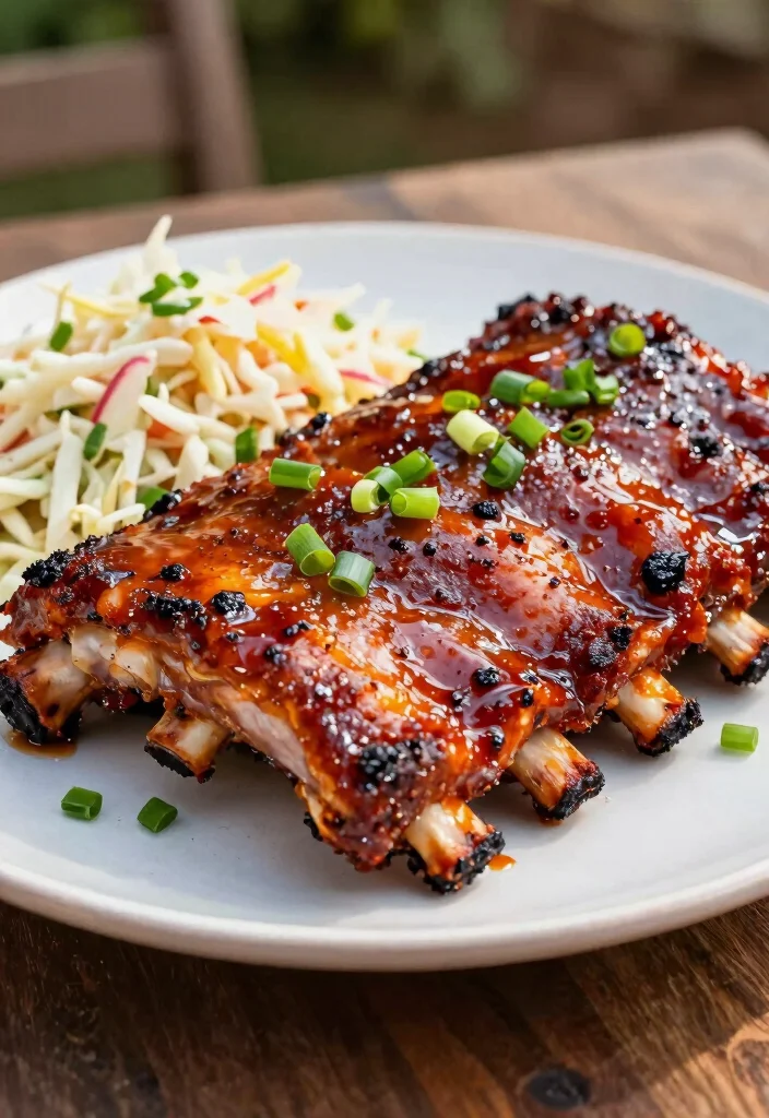 17 Tender Pork Ribs in the Oven: Falling Off the Bone - 17. BBQ Sriracha Ribs 1