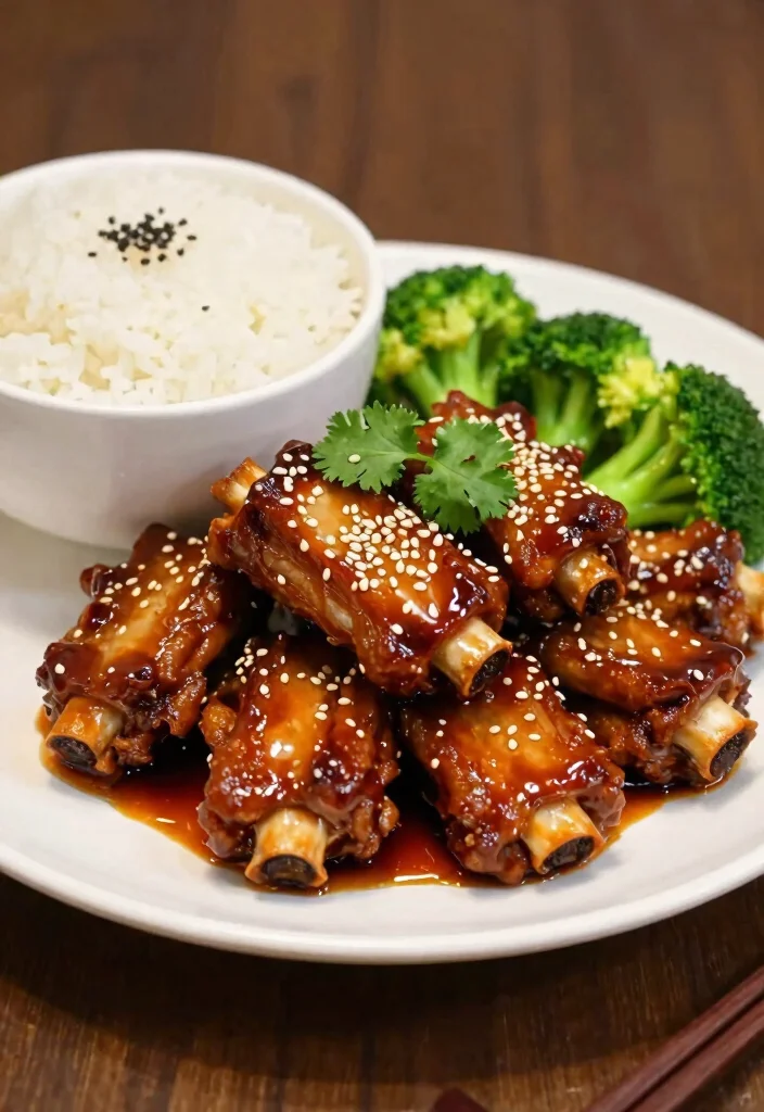 17 Tender Pork Ribs in the Oven: Falling Off the Bone - 3. Asian-Inspired Sticky Ribs 1