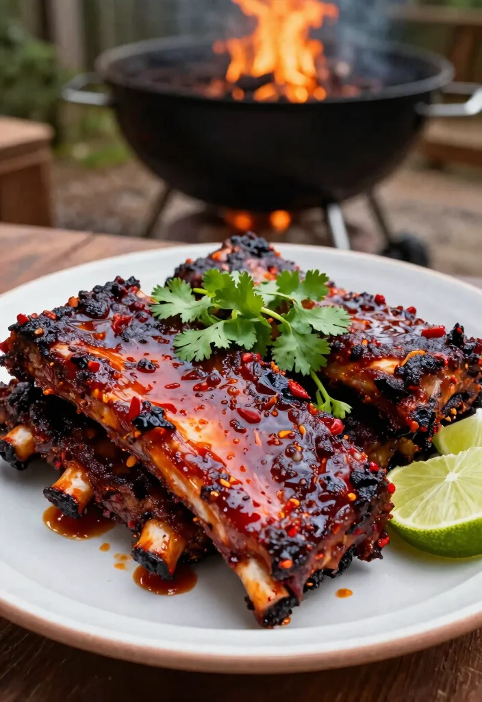 17 Tender Pork Ribs in the Oven: Falling Off the Bone - 4. Spicy BBQ Chipotle Ribs 1