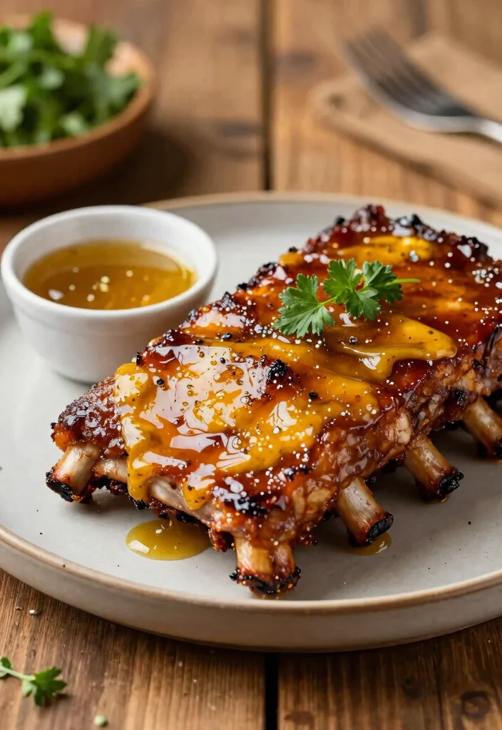 17 Tender Pork Ribs in the Oven: Falling Off the Bone - 8. Maple Mustard Glazed Ribs 1