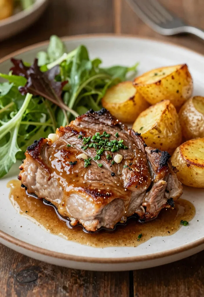 17 Tender Pork Shoulder Roast in Oven: Slow-Roasted Meat - 13. Garlic and Herb Pork Shoulder with Roasted Potatoes 1