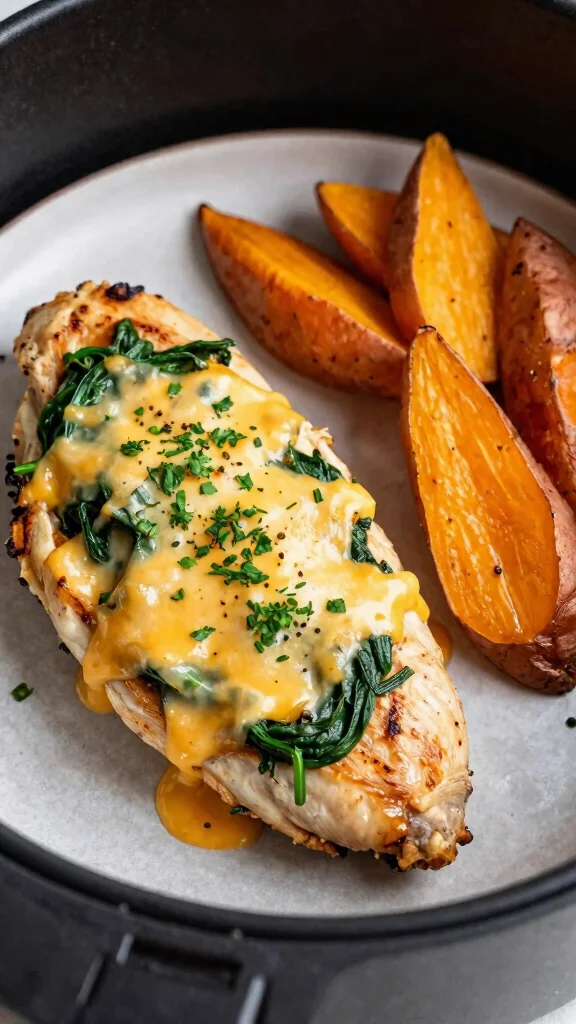 18 Air Fryer Chicken Recipes That Stay Crispy - 13. Air Fryer Stuffed Chicken Breasts 1