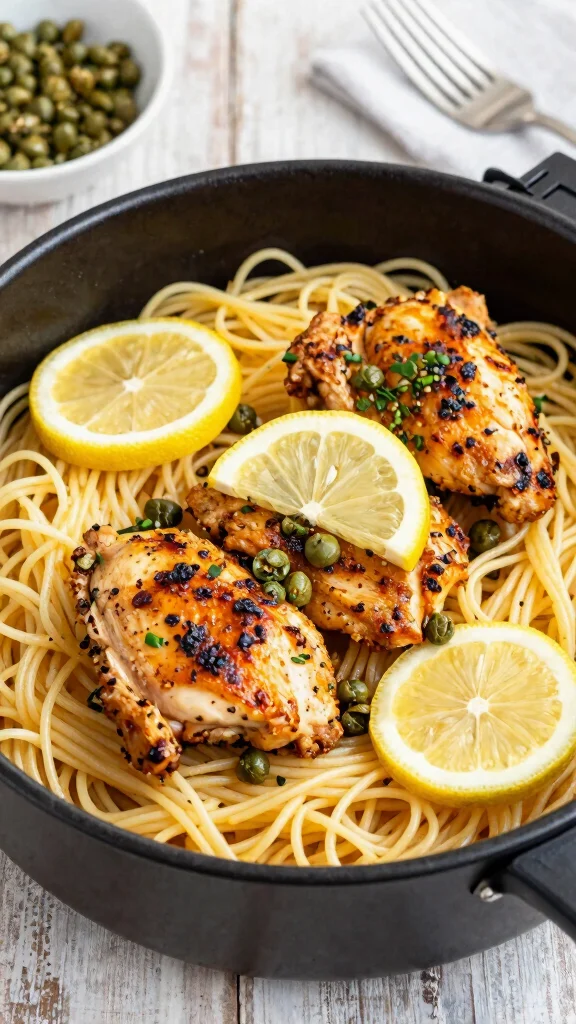 18 Air Fryer Chicken Recipes That Stay Crispy - 16. Air Fryer Chicken Piccata 1