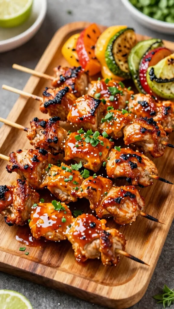 18 Asian-Style Chicken Recipes You Can Make at Home - 17. Asian BBQ Chicken Skewers 1