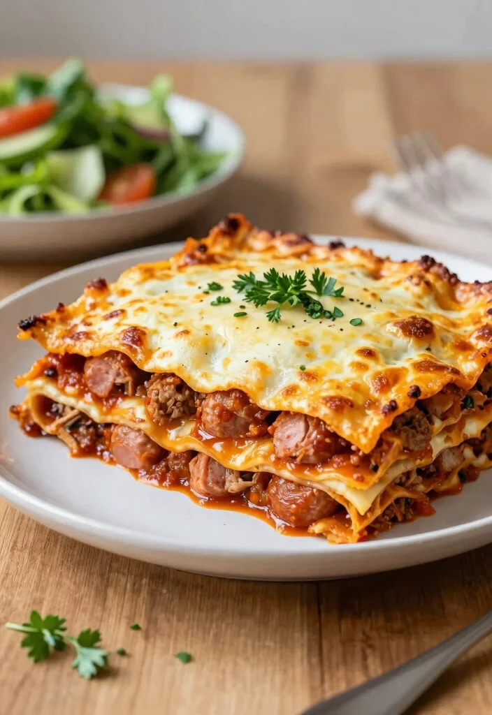 18 Best Ground Pork Sausage Recipes for Easy Dinners - 13. Pork Sausage Lasagna 1