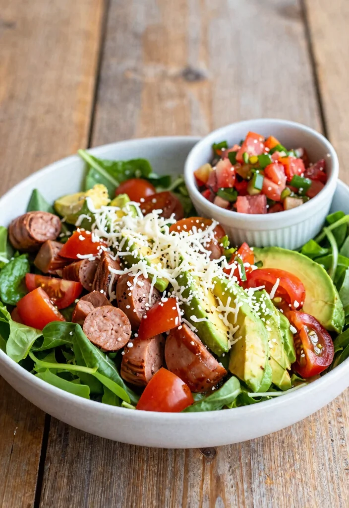 18 Best Ground Pork Sausage Recipes for Easy Dinners - 17. Pork Sausage Taco Salad 1