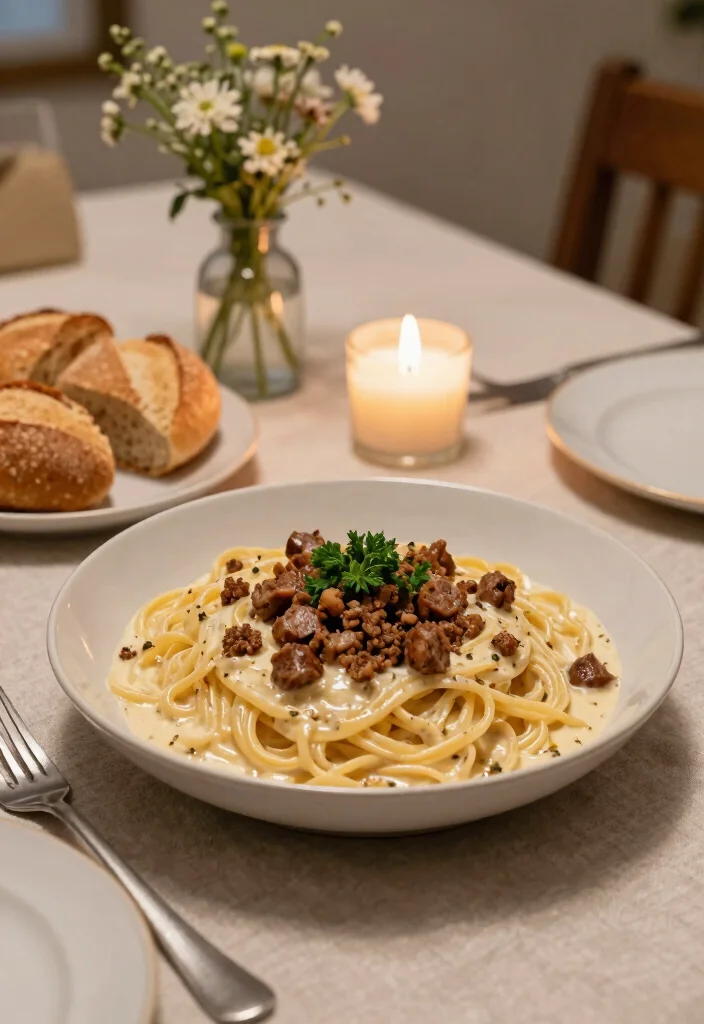 18 Best Ground Pork Sausage Recipes for Easy Dinners - 2. Creamy Pork Sausage Pasta 1