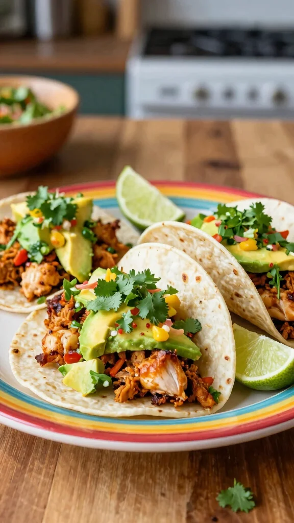 18 Budget-Friendly Chicken Recipes Under $10 - 5. Chicken Tacos with Avocado Salsa 1