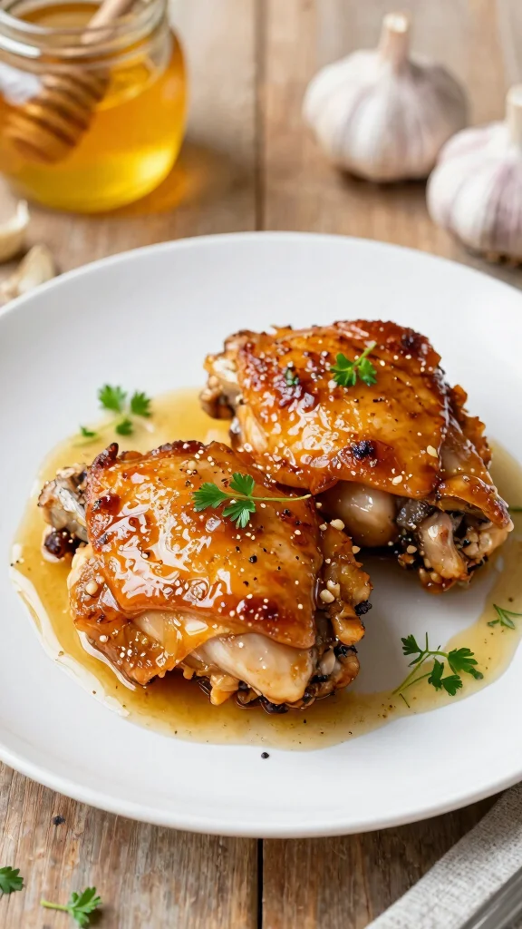 18 Budget-Friendly Chicken Recipes Under $10 - 7. Honey Garlic Chicken Thighs 1