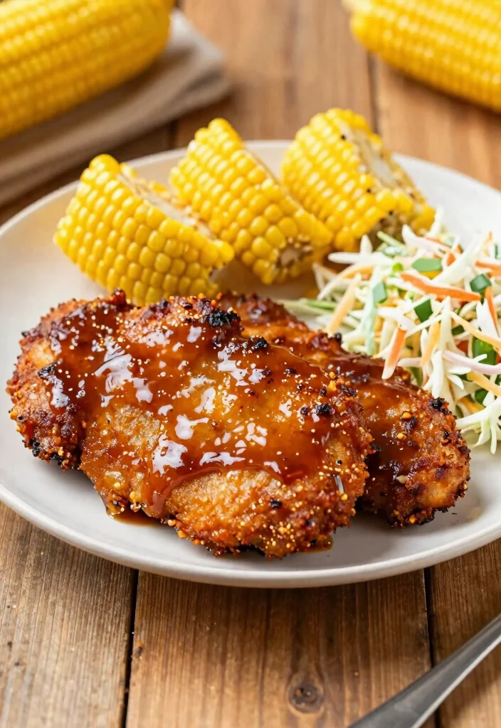 18 Easy Air Fryer Pork Chops Boneless: Quick Dinner Recipe - 2. BBQ Glazed Air Fryer Pork Chops 1