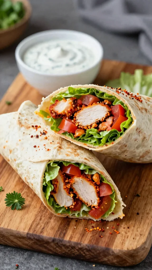 18 Easy Chicken Dinner Recipes for Busy Nights - 16. Spicy Chicken Wraps 1