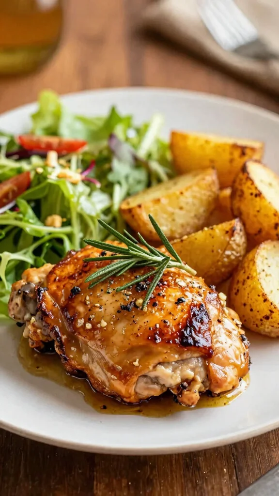 18 Easy Chicken Dinner Recipes for Busy Nights - 18. Garlic Butter Chicken Thighs 1