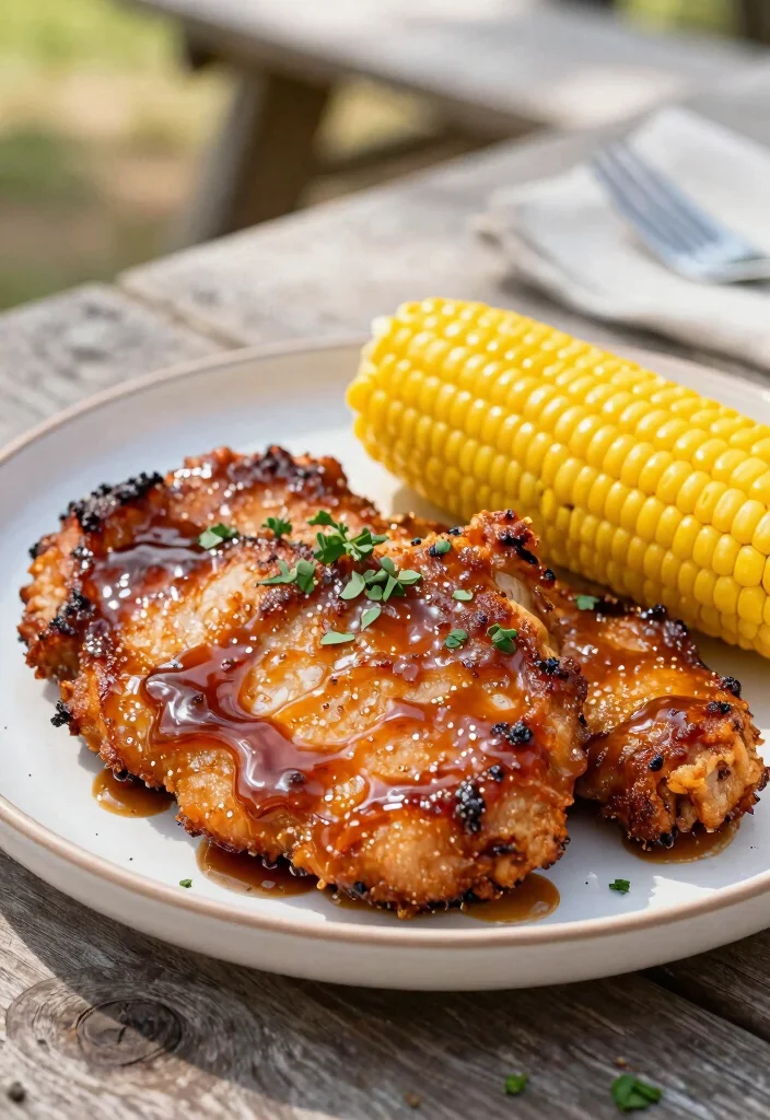 18 Foolproof Best Air Fryer Pork Chops: Recipe for Beginners - 7. BBQ Glazed Air Fryer Pork Chops 1
