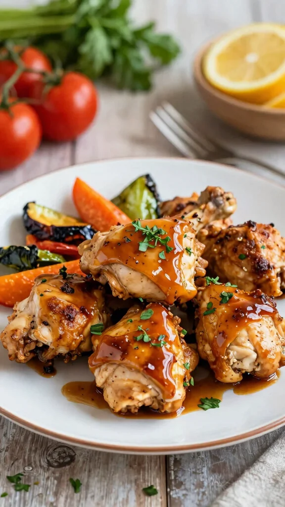 18 High-Protein Chicken Recipes for Fitness Lovers - 14. Honey Mustard Chicken Thighs 1