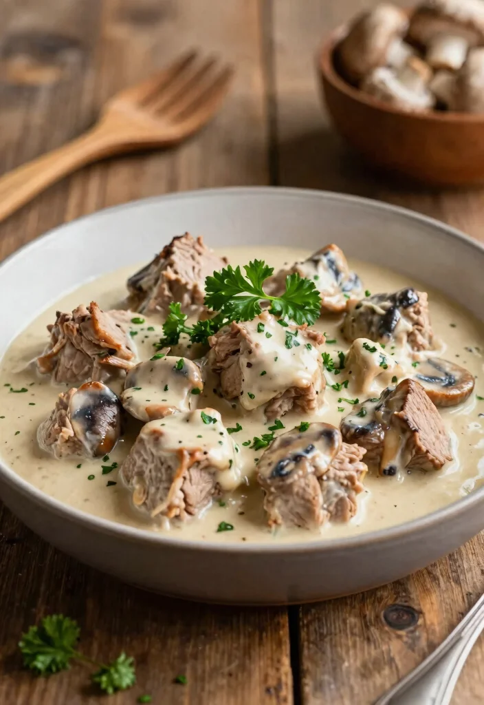 18 Magic Pork Tenderloin Recipes Instant Pot: Pressure Cooker - 15. Creamy Mushroom Instant Pot Pork Tenderloin 1