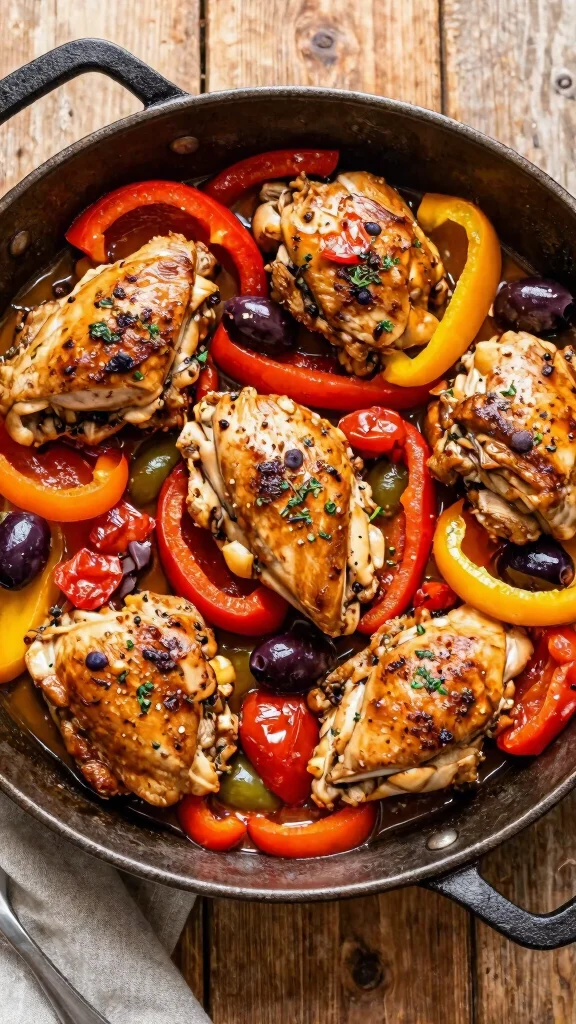 18 One-Pan Chicken Recipes for Easy Cleanup - 16. One-Pan Chicken Cacciatore 1