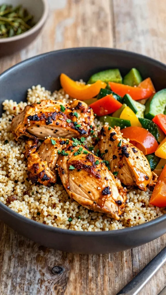 18 One-Pan Chicken Recipes for Easy Cleanup - 5. Spicy Chicken and Quinoa Bowl 1