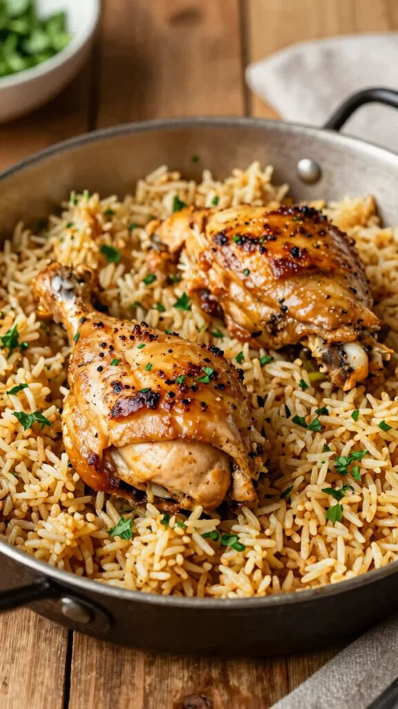 18 One-Pan Chicken Recipes for Easy Cleanup - 8. One-Pan Chicken and Rice 1