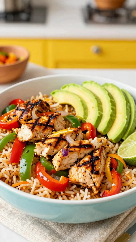 18 Quick and Easy 30-Minute Chicken Recipes for Busy Families - 11. Chicken Fajita Bowls 1