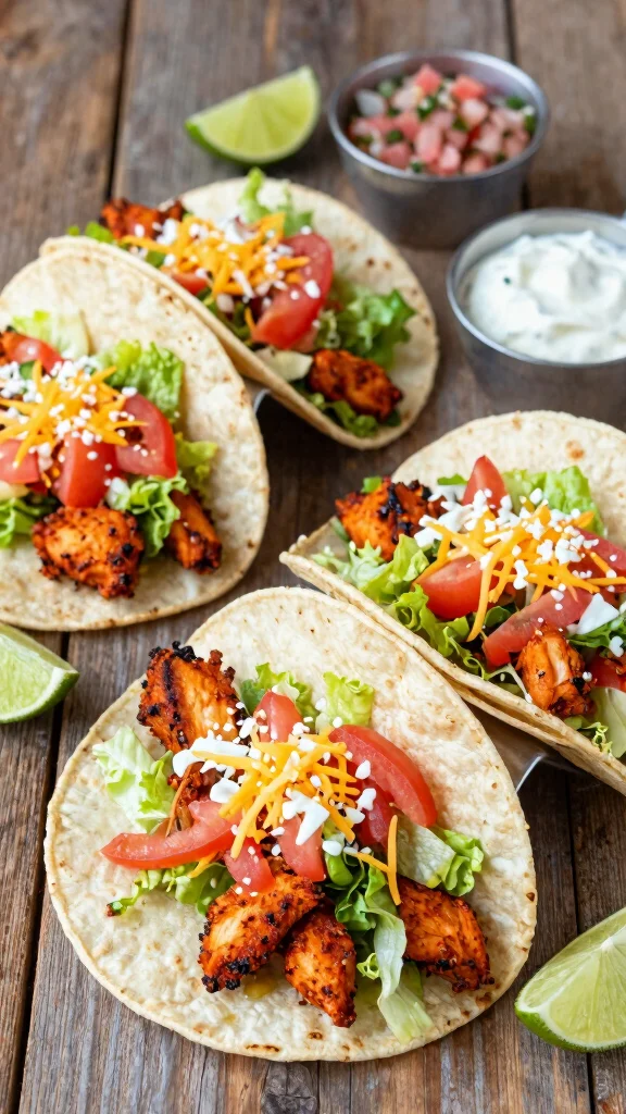 18 Quick and Easy 30-Minute Chicken Recipes for Busy Families - 6. Spicy Chicken Tacos 1