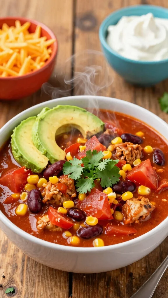 18 Slow Cooker Chicken Recipes Perfect for Meal Prep - 7. Chicken Chili 1