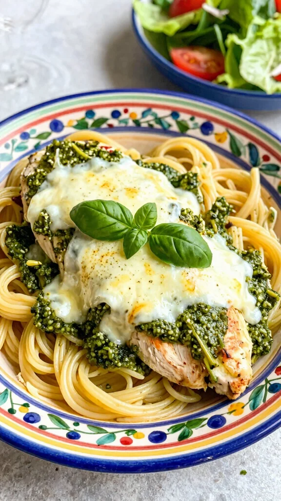 19 Baked Chicken Recipes with Big Flavor - 11. Pesto Chicken Bake 1