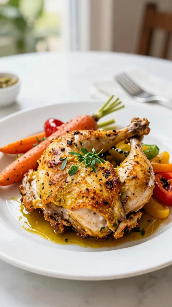 19 Baked Chicken Recipes with Big Flavor - 8. Mustard and Herb Chicken 1