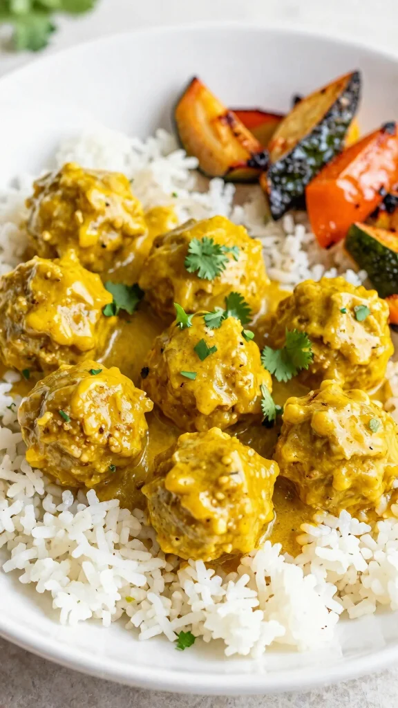19 Chicken Meatball Recipes Juicy & Easy - 11. Curry Chicken Meatballs 1